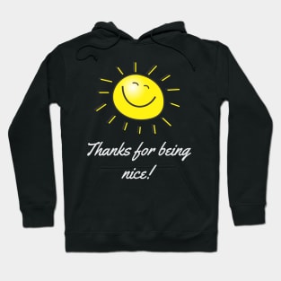 Thanks for being nice! Hoodie